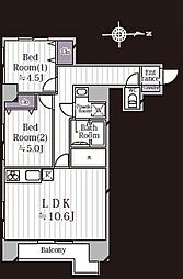 間取図画像 2LDK