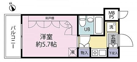 1R 間取り