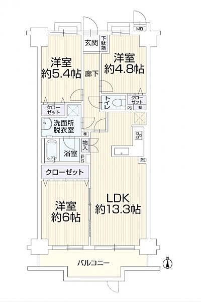 間取りを拡大表示