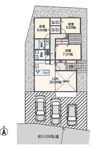 間取りを拡大表示