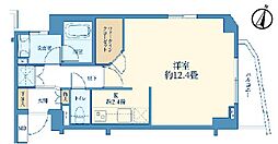 Loire中野 1Kの間取図画像