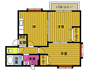 ボヌール中津留C_間取り_0
