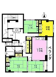 サンモール井上 4LDKの間取図画像