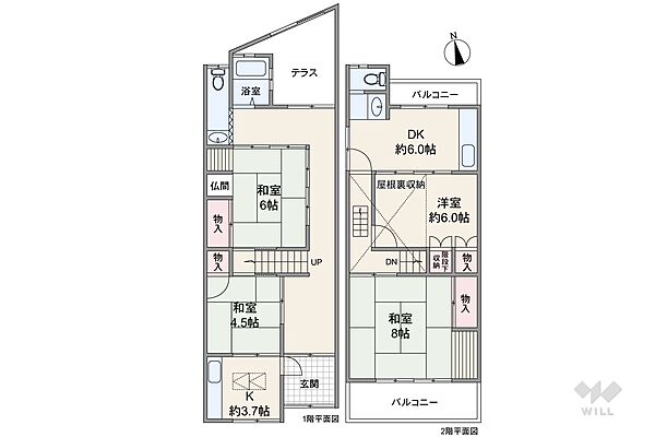 間取りを拡大表示