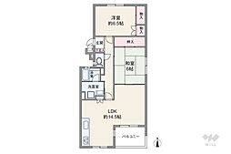 間取図画像 2LDK