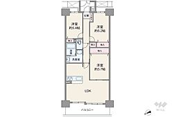 シティパーク武庫之荘 3LDKの間取図画像