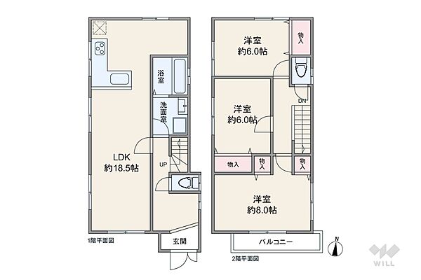 間取りを拡大表示