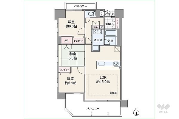 間取りを拡大表示
