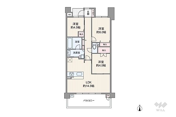 間取りを拡大表示