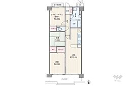 コスモシティ尼崎A棟 2SLDKの間取図画像