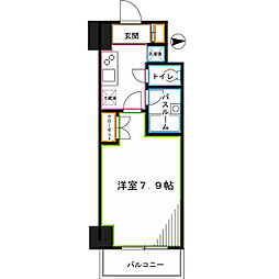 JR中央本線 荻窪駅 徒歩3分の賃貸マンション 9階1Kの間取り