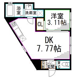 間取図画像 1DK