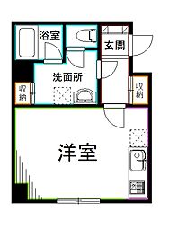 D-RHOMESオギクボ ワンルームの間取図画像