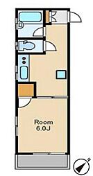 ミフジ阿佐ヶ谷マンション 1DKの間取図画像