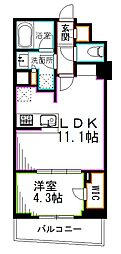 イストワール阿佐ヶ谷 1LDKの間取図画像