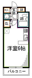 マイ・ステージ荻窪 ワンルームの間取図画像