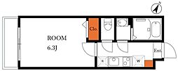 モン・シャトー上荻 1Kの間取図画像