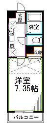 グランビル阿佐谷 1Kの間取図画像
