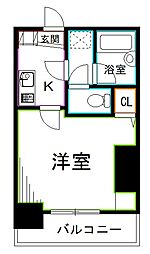 ジュエル荻窪 1Kの間取図画像