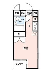 フェニックス西荻窪 1Kの間取図画像
