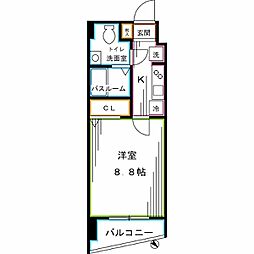 GRANDFORCE東高円寺 1Kの間取図画像