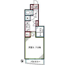 パレ・ホームズ阿佐ヶ谷 1Kの間取図画像