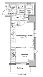 ブリリアンクラス高円寺 1LDKの間取図画像