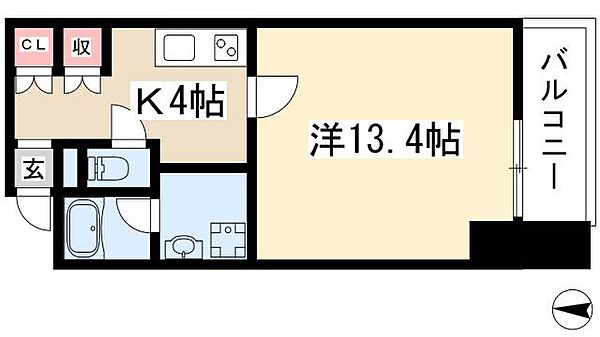 ＨＥＡＲＴＳ　ＷＡＶＥ ｜愛知県名古屋市昭和区広見町5丁目(賃貸マンション1R・5階・42.24㎡)の写真 その2