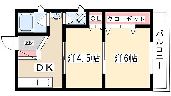 池下グランドマンション ｜愛知県名古屋市千種区池下町2丁目(賃貸マンション2DK・1階・43.04㎡)の写真 その2