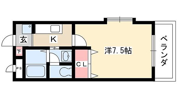 リバティプレイス ｜愛知県名古屋市名東区八前1丁目(賃貸アパート1K・2階・24.75㎡)の写真 その2