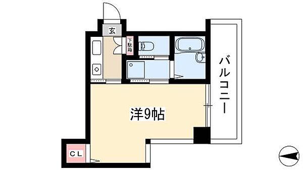 パックス今池 ｜愛知県名古屋市千種区今池5丁目(賃貸マンション1K・7階・24.55㎡)の写真 その2