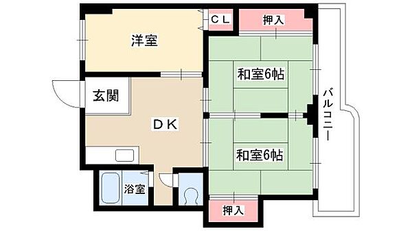 メゾン小六 ｜愛知県名古屋市守山区小六町(賃貸マンション3DK・1階・51.30㎡)の写真 その2