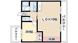 間取図画像 1LDK