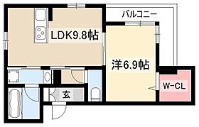 D-Solis上社  ｜ 愛知県名古屋市名東区上社3丁目201（賃貸アパート1LDK・2階・42.07㎡） その2