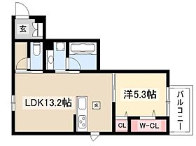 D-Solis上社  ｜ 愛知県名古屋市名東区上社3丁目201（賃貸アパート1LDK・1階・45.31㎡） その2