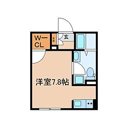 BrancheAOI ワンルームの間取図画像