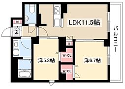 間取図画像 2LDK
