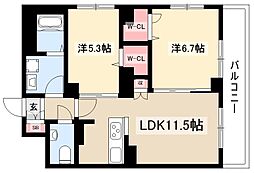 間取図画像 2LDK