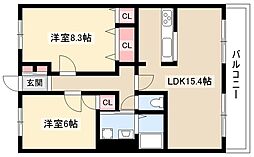 ホリーステージ城山 2階