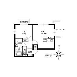 ユーハイツ三和III 2階