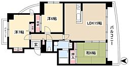 グランデール雅 3LDKの間取図画像