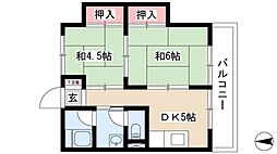 間取図画像 2DK