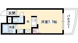 グランステージ千種 1Kの間取図画像