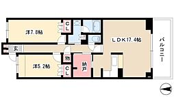 プライムメゾン富士見台 2SLDKの間取図画像