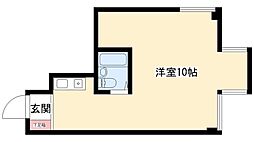 ザ・エステートパレス ワンルームの間取図画像