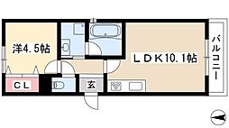 ヒールコート2 1LDKの間取図画像
