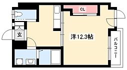 スタスィオン一社 ワンルームの間取図画像
