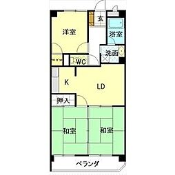 サンシティー小幡 3DKの間取図画像