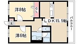 BolsonT 2LDKの間取図画像