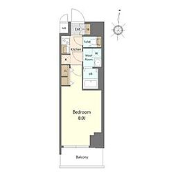 S-RESIDENCE高岳bresa(ブレサ) 1Kの間取図画像